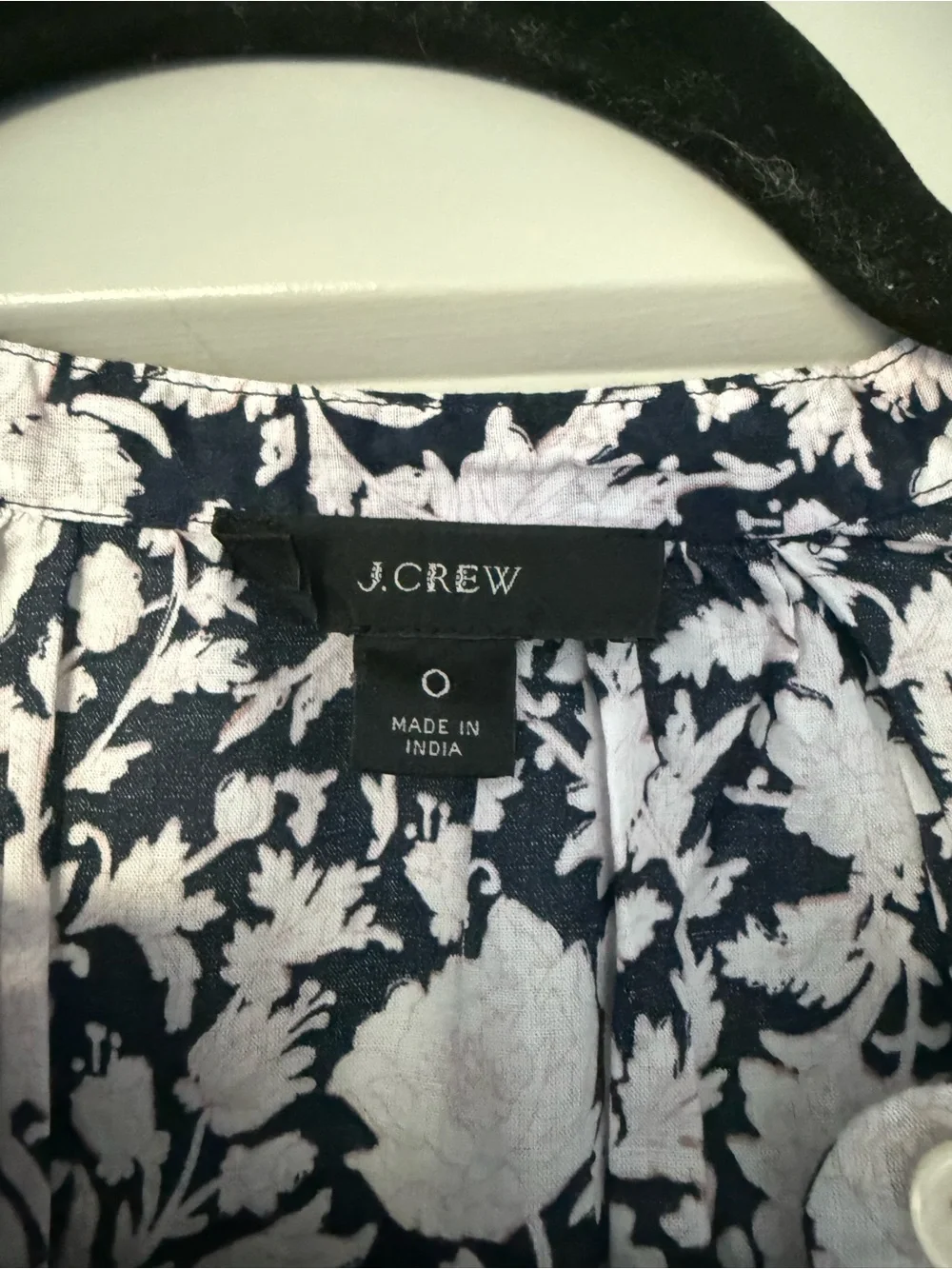 J. Crew Tie-waist cotton voile midi dress in rose vines Size 0